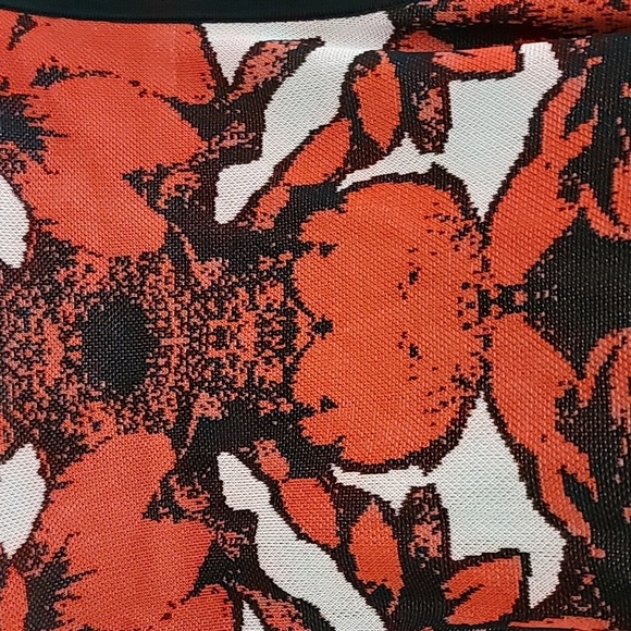 KAREN MILLEN Floral Jacquard Sleeveless Wrap Knitted Dress.... - Picture 4 of 6